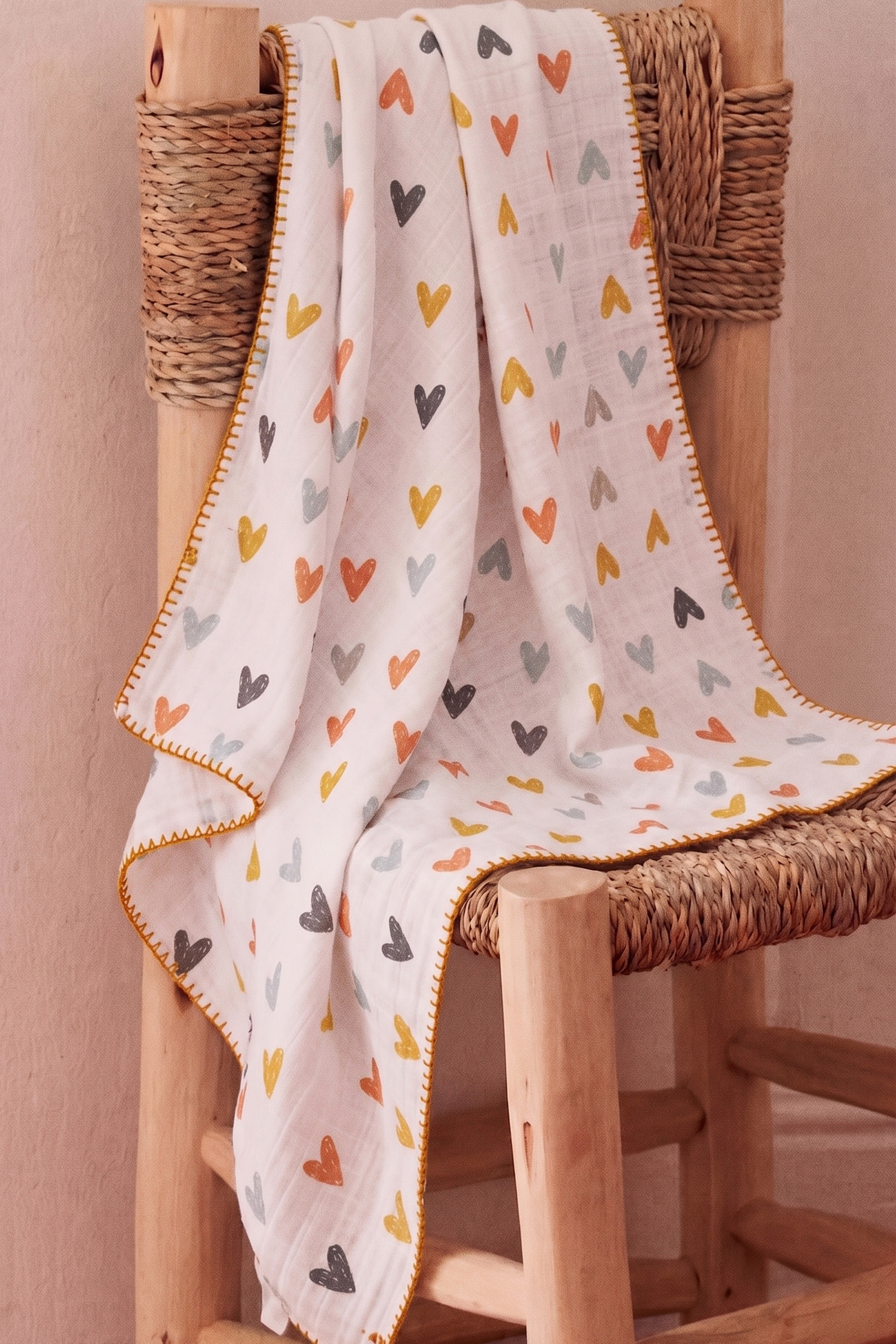 Müslin Bebek Battaniyesi 80X90 Cm - Çeşitli Desen Ve Renk Seçenekleri