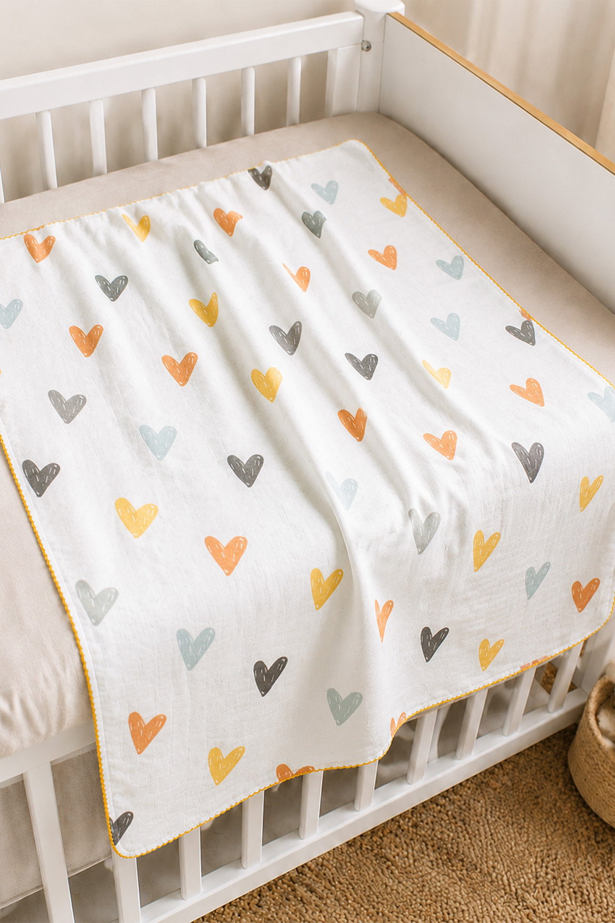Müslin Bebek Battaniyesi 80X90 Cm - Çeşitli Desen Ve Renk Seçenekleri